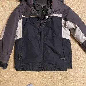 Nike boys youth large ACG 2 in one coat with removable jacket